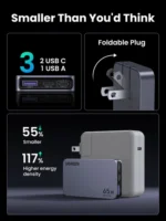 UGREEN Nexode Pro 65W 3-Port GaN Ultra-Slim iphone Charger